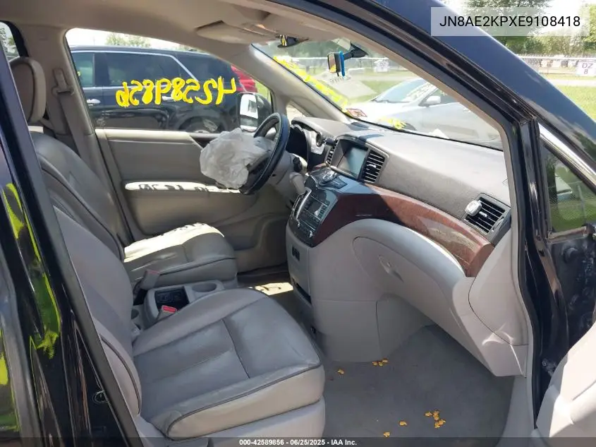 2014 Nissan Quest Sv VIN: JN8AE2KPXE9108418 Lot: 42589856