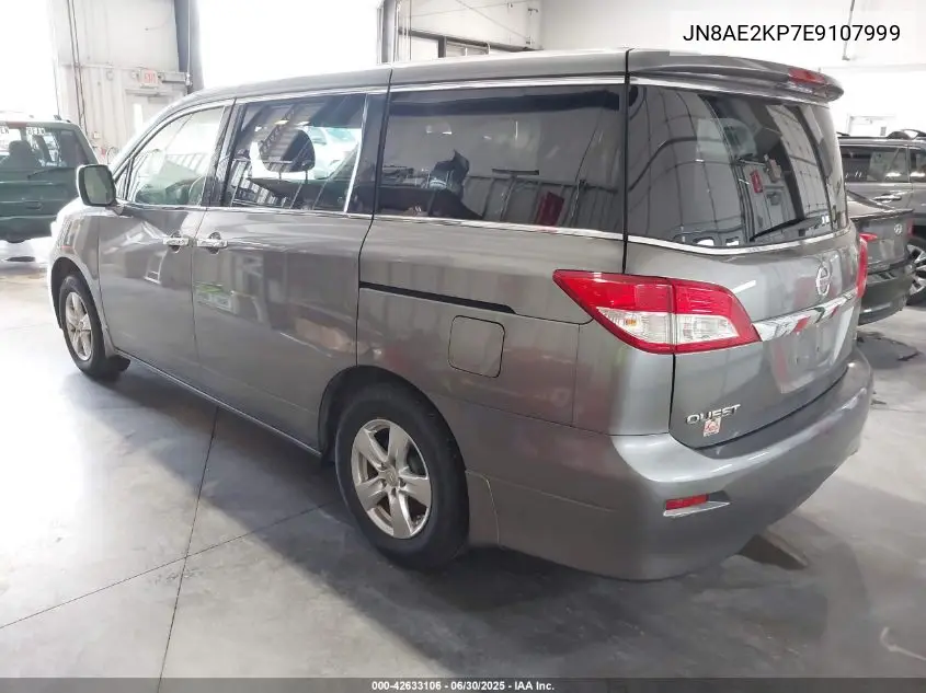 2014 Nissan Quest Sv VIN: JN8AE2KP7E9107999 Lot: 42633106