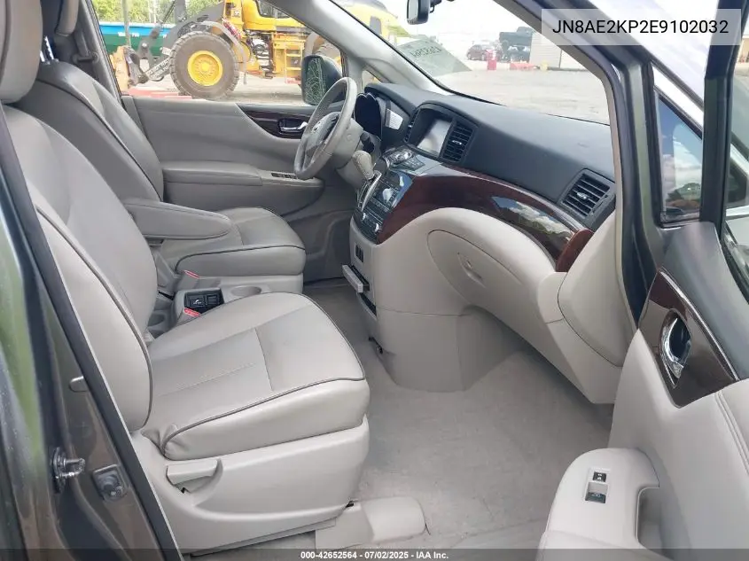 2014 Nissan Quest Sl VIN: JN8AE2KP2E9102032 Lot: 42652564