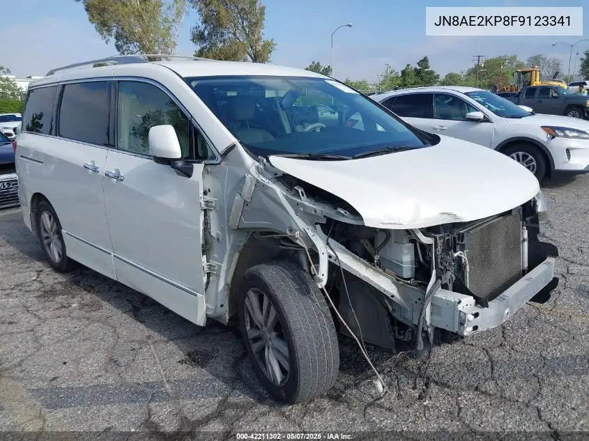 2015 Nissan Quest Sl VIN: JN8AE2KP8F9123341 Lot: 42211302
