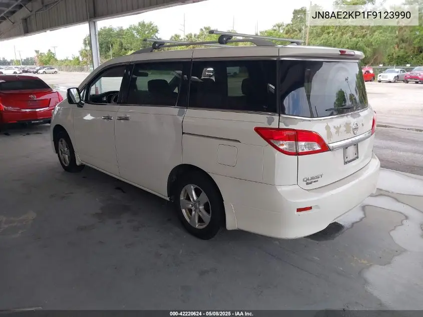 2015 Nissan Quest Sv VIN: JN8AE2KP1F9123990 Lot: 42220624