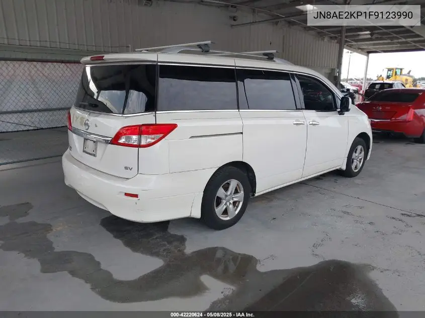 2015 Nissan Quest Sv VIN: JN8AE2KP1F9123990 Lot: 42220624