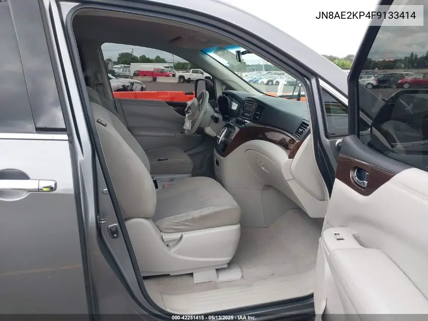 2015 Nissan Quest S VIN: JN8AE2KP4F9133414 Lot: 42251415