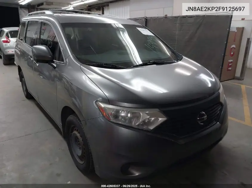 2015 Nissan Quest S VIN: JN8AE2KP2F9125697 Lot: 42605337
