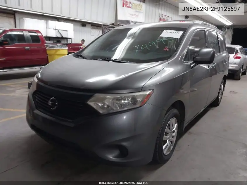 2015 Nissan Quest S VIN: JN8AE2KP2F9125697 Lot: 42605337