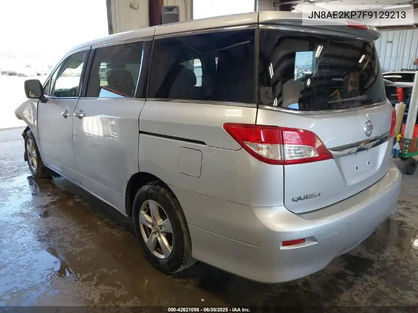 2015 Nissan Quest Platinum/S/Sl/Sv VIN: JN8AE2KP7F9129213 Lot: 42621056