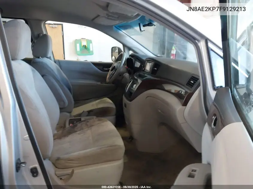 2015 Nissan Quest Platinum/S/Sl/Sv VIN: JN8AE2KP7F9129213 Lot: 42621056