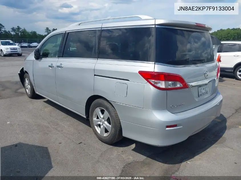 2015 Nissan Quest Sv VIN: JN8AE2KP7F9133004 Lot: 42627198