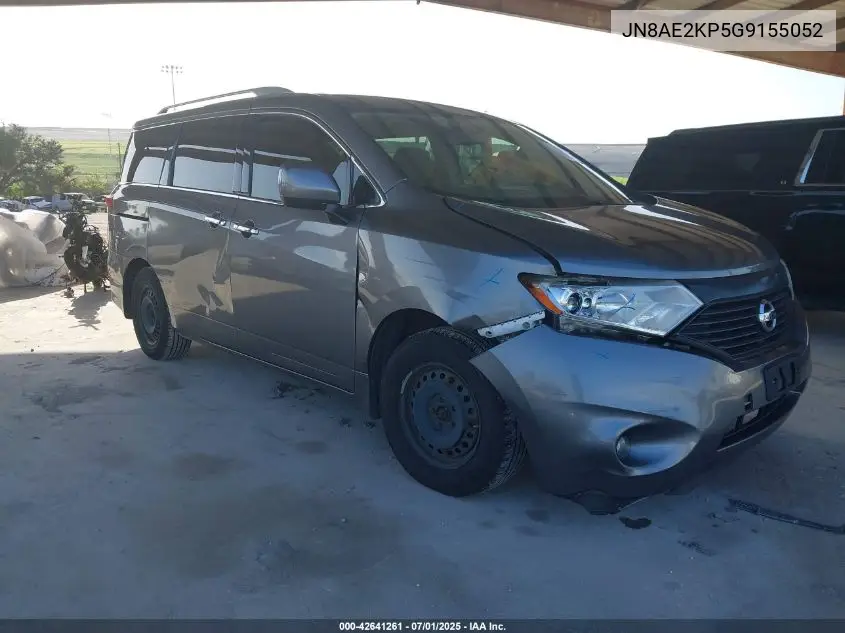 2016 Nissan Quest S VIN: JN8AE2KP5G9155052 Lot: 42641261