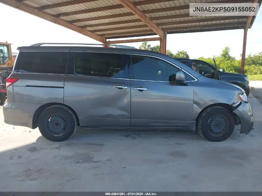 2016 Nissan Quest S VIN: JN8AE2KP5G9155052 Lot: 42641261