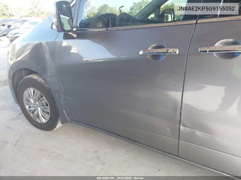 2016 Nissan Quest S VIN: JN8AE2KP5G9155052 Lot: 42641261