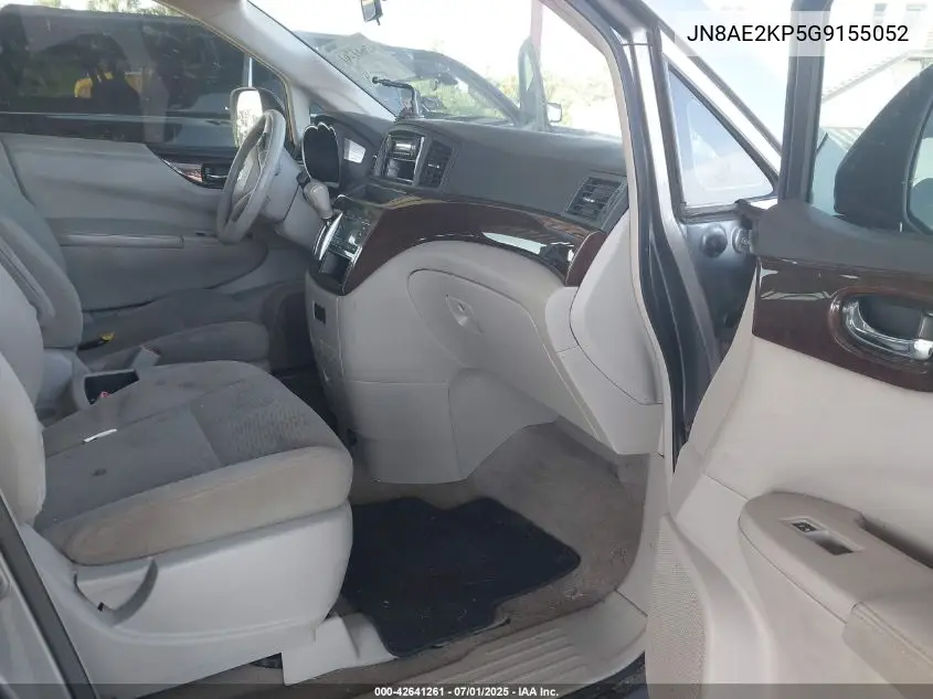 2016 Nissan Quest S VIN: JN8AE2KP5G9155052 Lot: 42641261