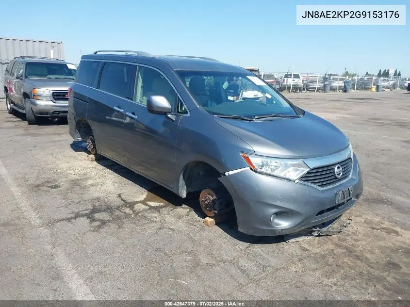 2016 Nissan Quest Platinum/S/Sl/Sv VIN: JN8AE2KP2G9153176 Lot: 42647379