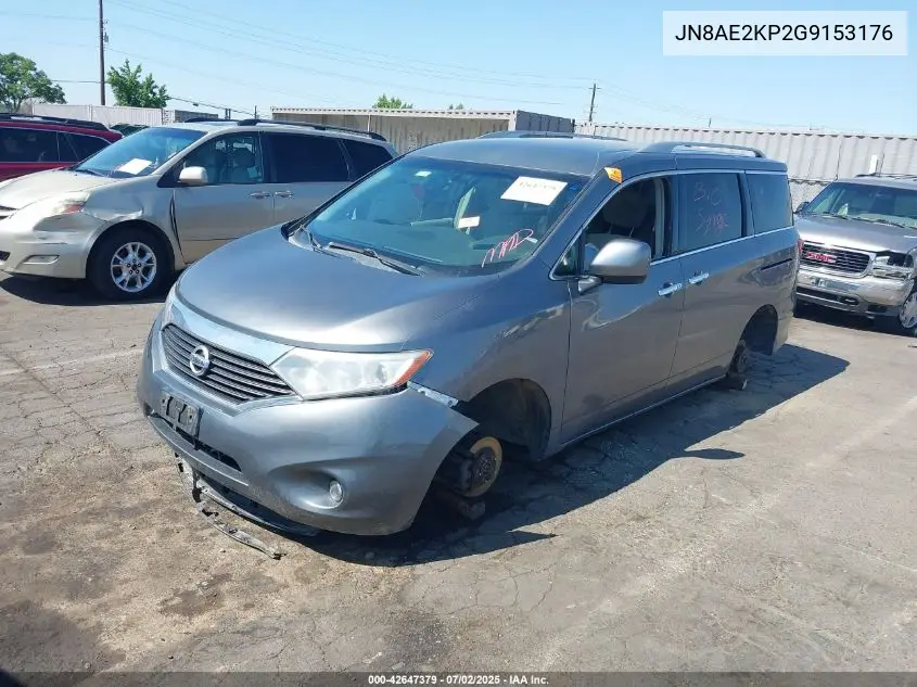 2016 Nissan Quest Platinum/S/Sl/Sv VIN: JN8AE2KP2G9153176 Lot: 42647379