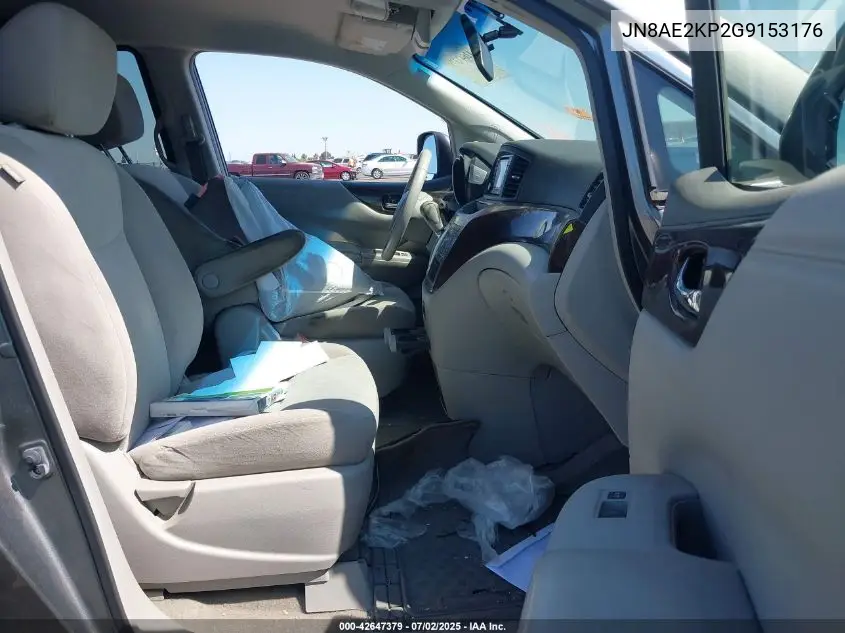 2016 Nissan Quest Platinum/S/Sl/Sv VIN: JN8AE2KP2G9153176 Lot: 42647379