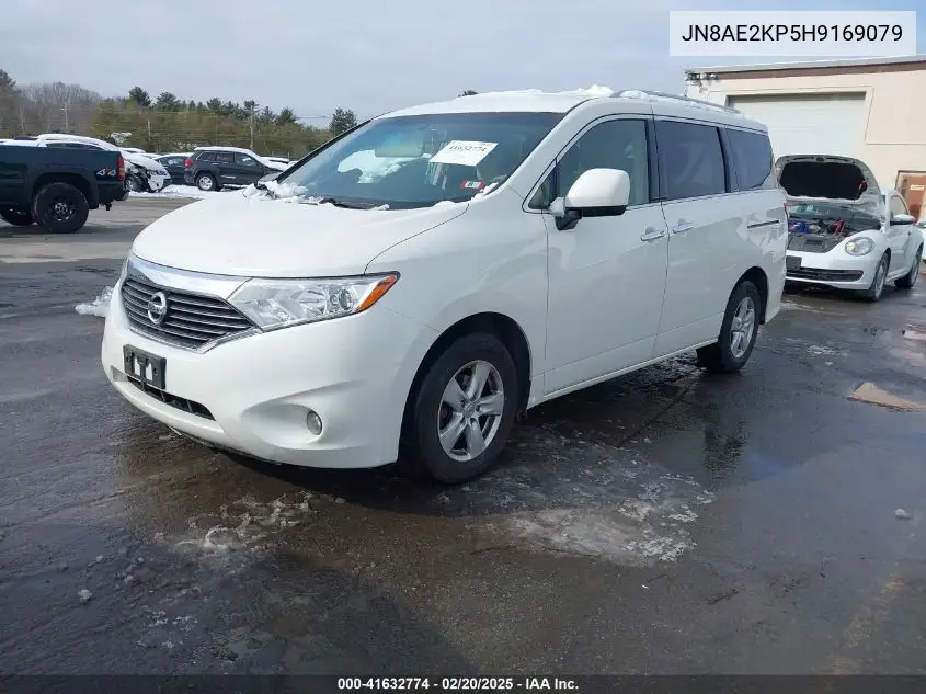 2017 Nissan Quest Sv VIN: JN8AE2KP5H9169079 Lot: 41632774