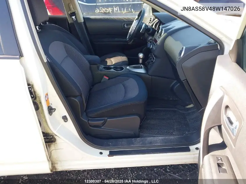 2008 Nissan Rogue VIN: JN8AS58V48W147026 Lot: 12300307