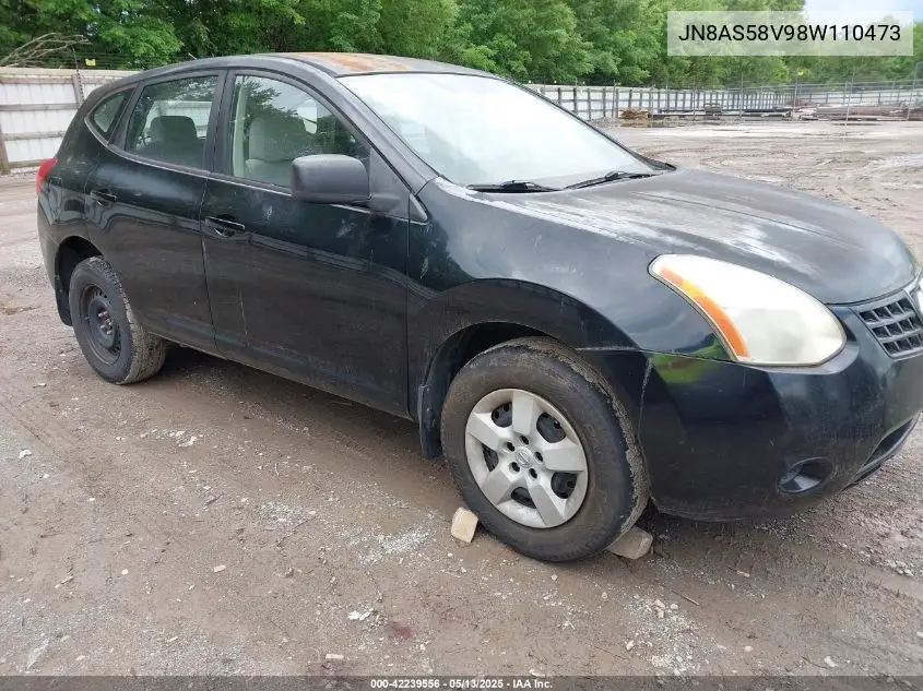 2008 Nissan Rogue S VIN: JN8AS58V98W110473 Lot: 42239556