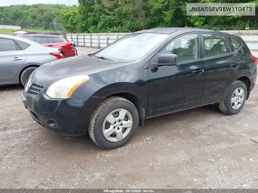 2008 Nissan Rogue S VIN: JN8AS58V98W110473 Lot: 42239556