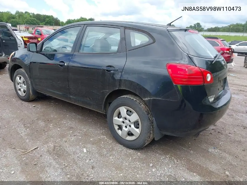2008 Nissan Rogue S VIN: JN8AS58V98W110473 Lot: 42239556