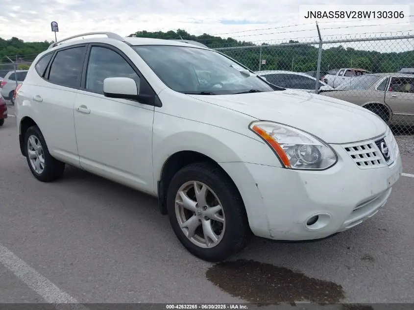2008 Nissan Rogue Sl VIN: JN8AS58V28W130306 Lot: 42632265