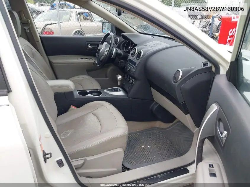 2008 Nissan Rogue Sl VIN: JN8AS58V28W130306 Lot: 42632265
