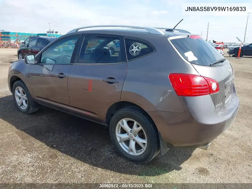 2009 Nissan Rogue S/Sl VIN: JN8AS58V99W169833 Lot: 30062572