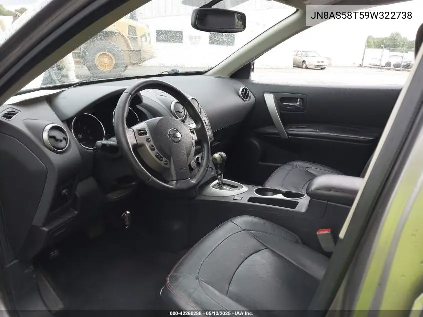 2009 Nissan Rogue Sl VIN: JN8AS58T59W322738 Lot: 42260288