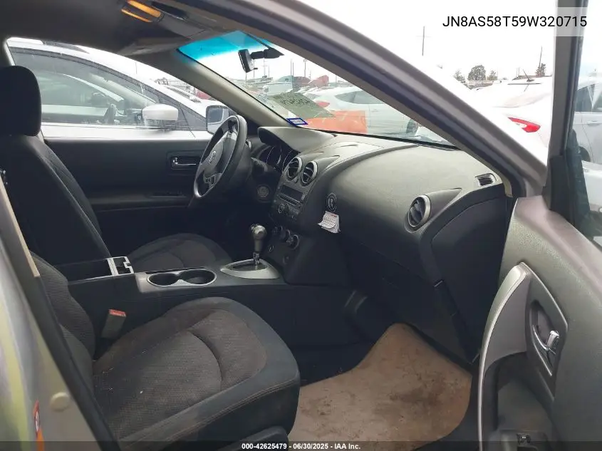 2009 Nissan Rogue Sl VIN: JN8AS58T59W320715 Lot: 42625479