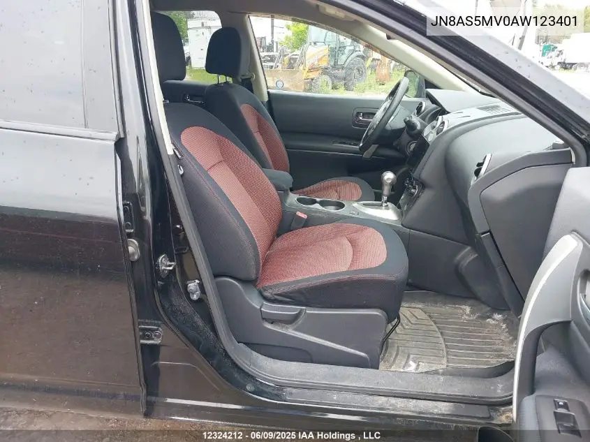 2010 Nissan Rogue S/Sl/Krom VIN: JN8AS5MV0AW123401 Lot: 12324212
