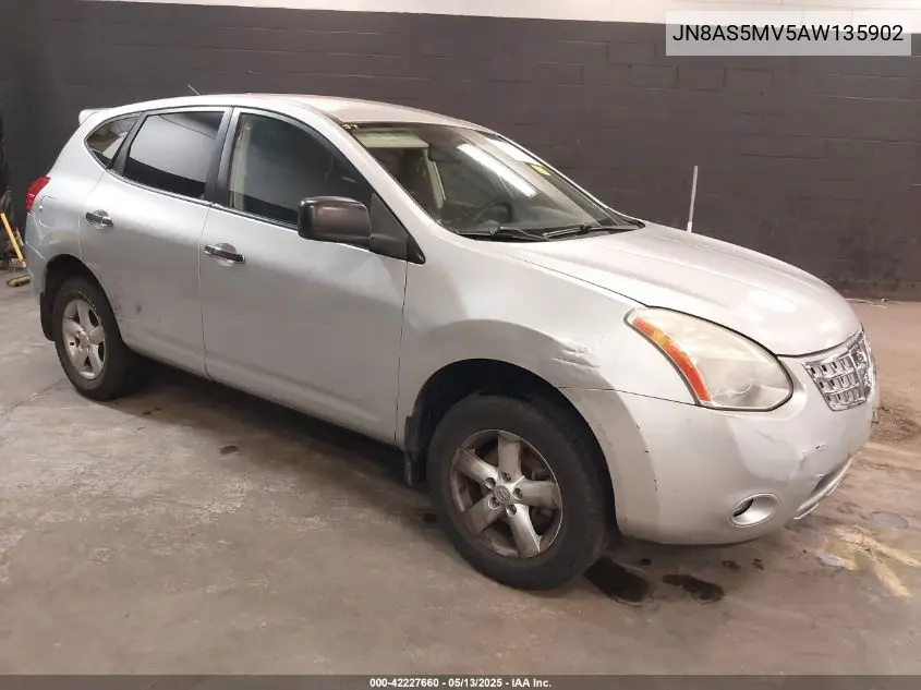2010 Nissan Rogue S VIN: JN8AS5MV5AW135902 Lot: 42227660