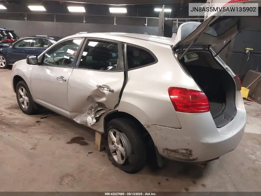 2010 Nissan Rogue S VIN: JN8AS5MV5AW135902 Lot: 42227660