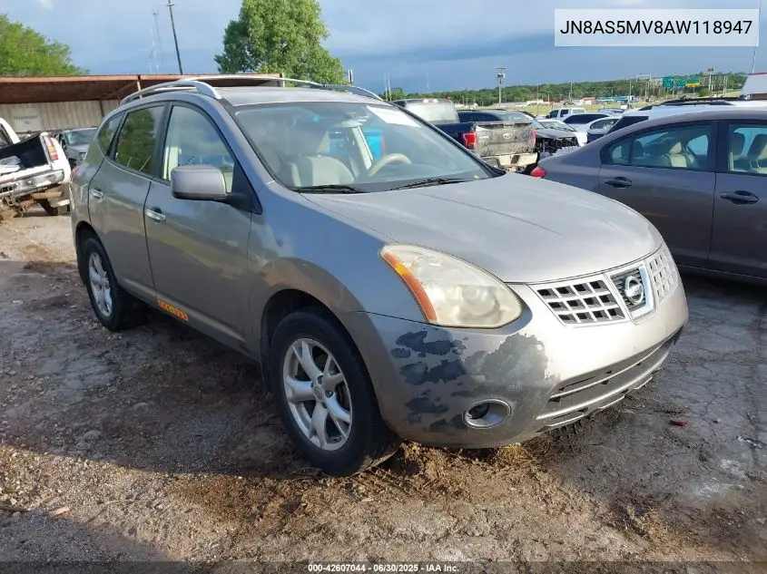 2010 Nissan Rogue Sl VIN: JN8AS5MV8AW118947 Lot: 42607044