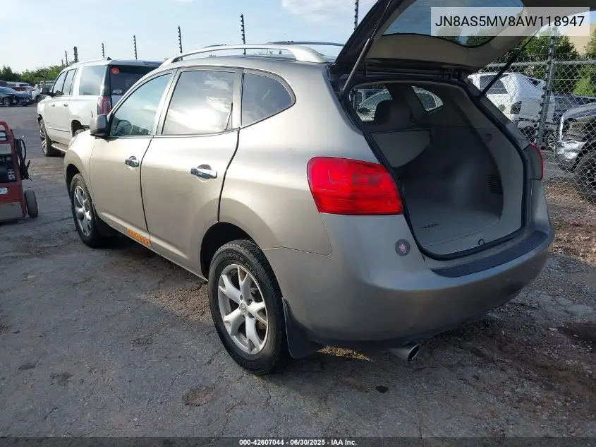 2010 Nissan Rogue Sl VIN: JN8AS5MV8AW118947 Lot: 42607044