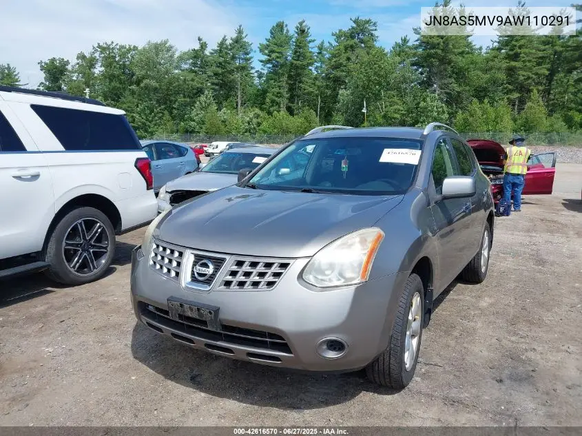 2010 Nissan Rogue Sl VIN: JN8AS5MV9AW110291 Lot: 42616570