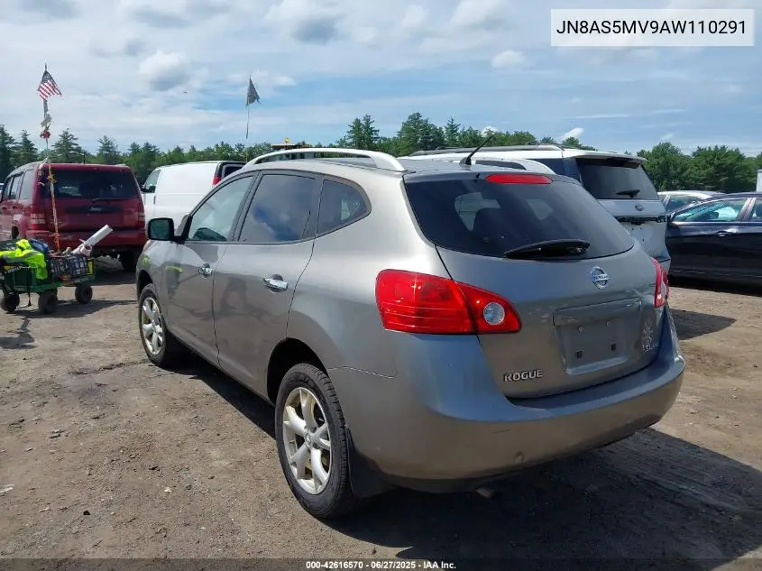 2010 Nissan Rogue Sl VIN: JN8AS5MV9AW110291 Lot: 42616570