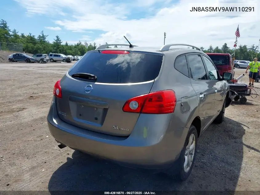 2010 Nissan Rogue Sl VIN: JN8AS5MV9AW110291 Lot: 42616570