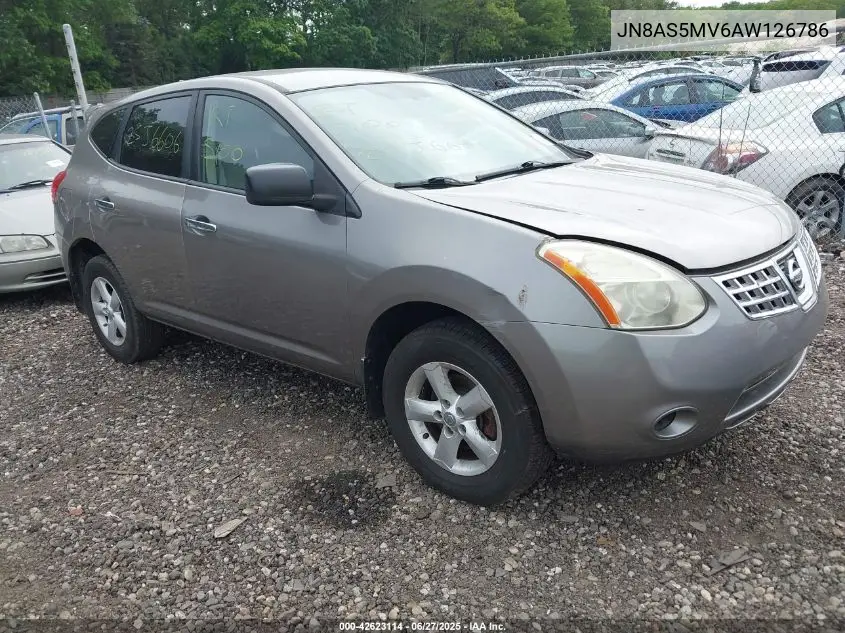 2010 Nissan Rogue S VIN: JN8AS5MV6AW126786 Lot: 42623114