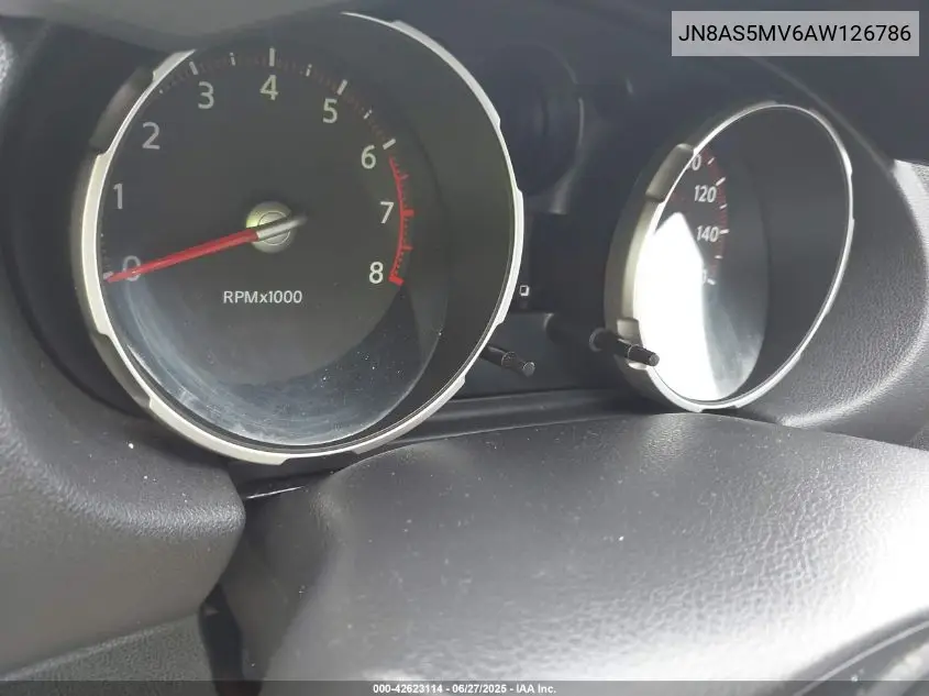 2010 Nissan Rogue S VIN: JN8AS5MV6AW126786 Lot: 42623114