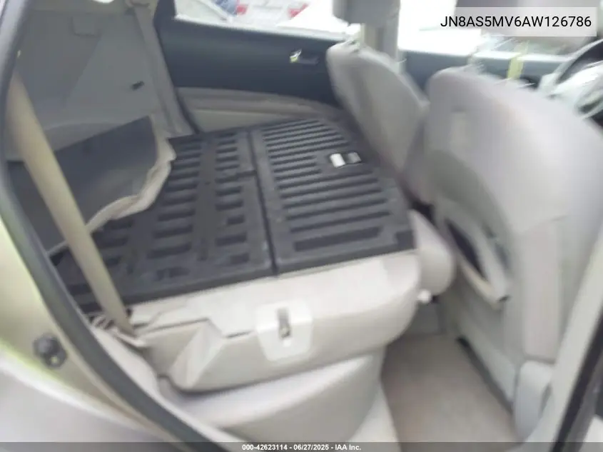 2010 Nissan Rogue S VIN: JN8AS5MV6AW126786 Lot: 42623114