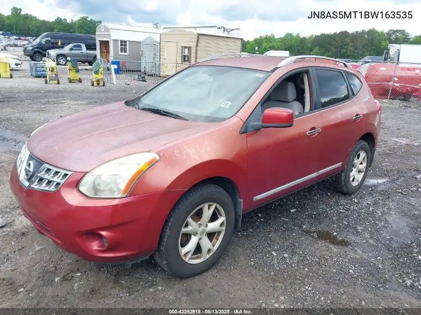 2011 Nissan Rogue Sv VIN: JN8AS5MT1BW163535 Lot: 42252918