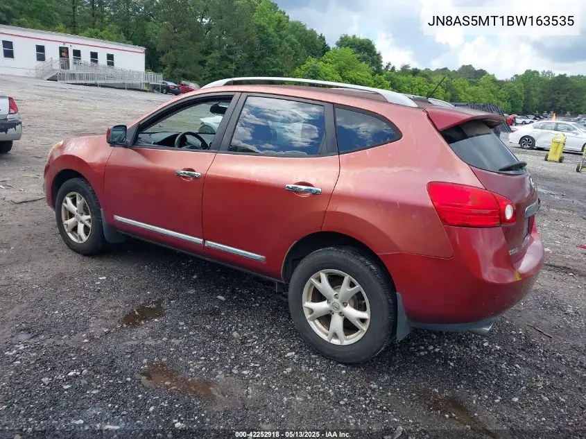 2011 Nissan Rogue Sv VIN: JN8AS5MT1BW163535 Lot: 42252918