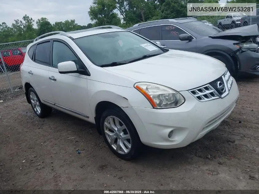 2011 Nissan Rogue Sv VIN: JN8AS5MV6BW253281 Lot: 42587568