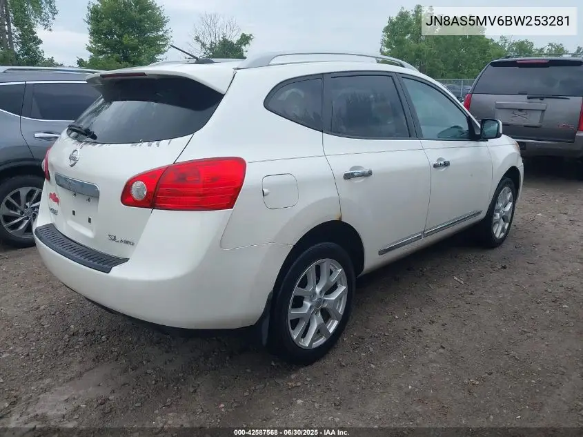 2011 Nissan Rogue Sv VIN: JN8AS5MV6BW253281 Lot: 42587568