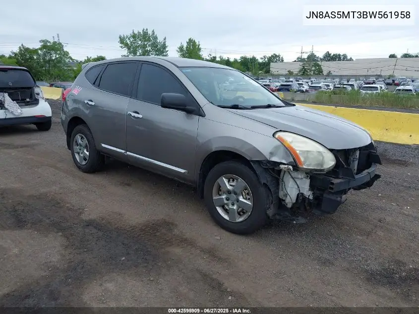 2011 Nissan Rogue S VIN: JN8AS5MT3BW561958 Lot: 42595909
