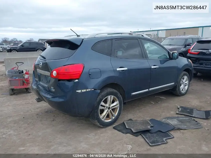 2012 Nissan Rogue Sv VIN: JN8AS5MT3CW286447 Lot: 12294876
