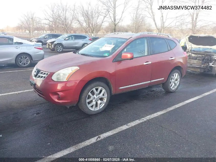 2012 Nissan Rogue S/Sv VIN: JN8AS5MV5CW374482 Lot: 41505860