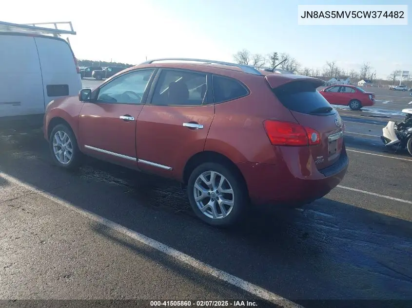 2012 Nissan Rogue S/Sv VIN: JN8AS5MV5CW374482 Lot: 41505860