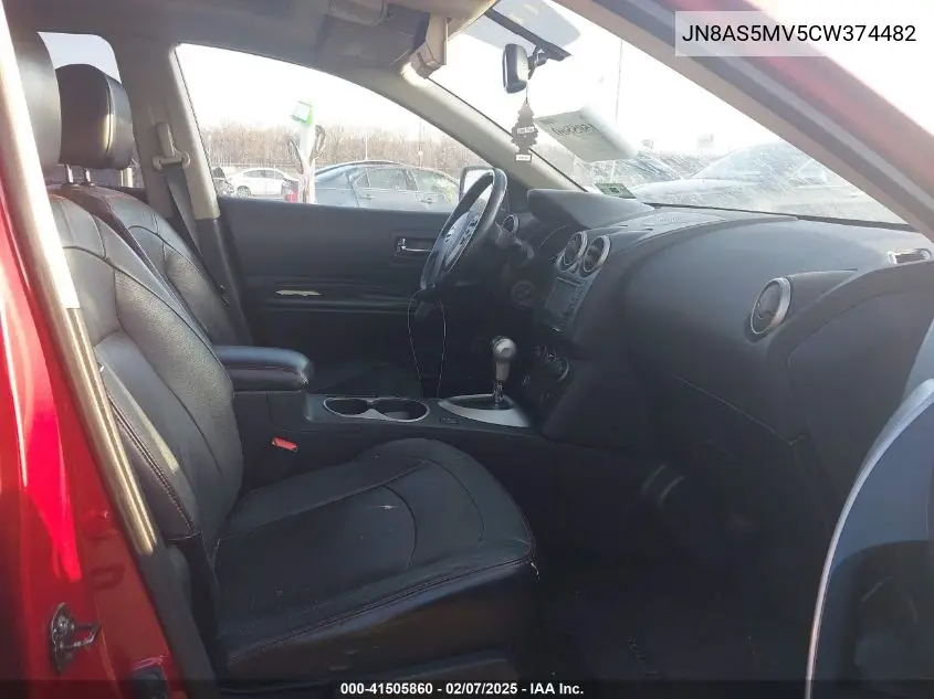 2012 Nissan Rogue S/Sv VIN: JN8AS5MV5CW374482 Lot: 41505860