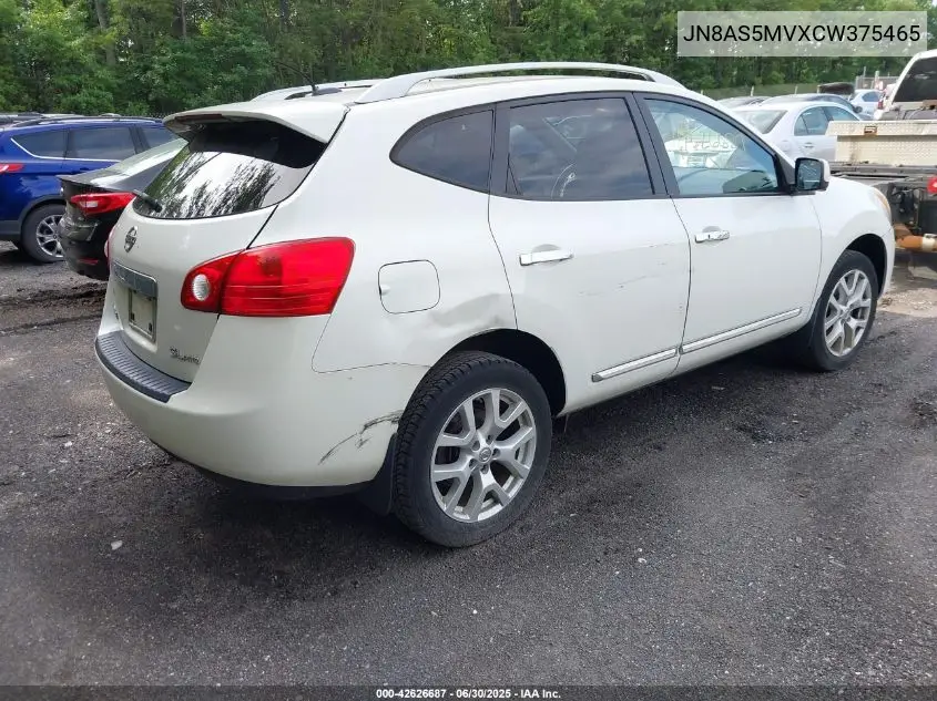 2012 Nissan Rogue S/Sv VIN: JN8AS5MVXCW375465 Lot: 42626687